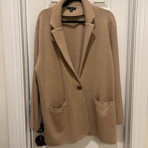J. Crew Camel Women's oversized sweater blazer
